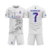 Original Trikotsatz AL NASSR Ronaldo 7 Ausweichtrikot 2023-24 Für Kinder